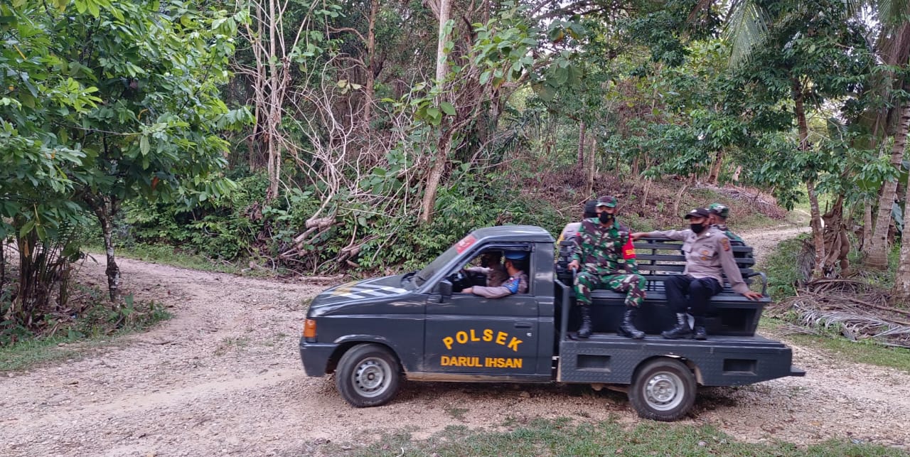 Sikapi Situasi Kamtibmas, Polsek Darul Ihsan dan Koramil 24 Patroli Bersama