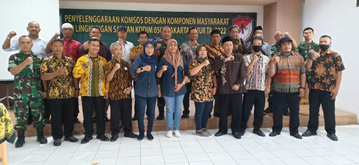 Kodim 0505/Jakarta Timur Gelar Komsos Dengan Komponen Masyarakat