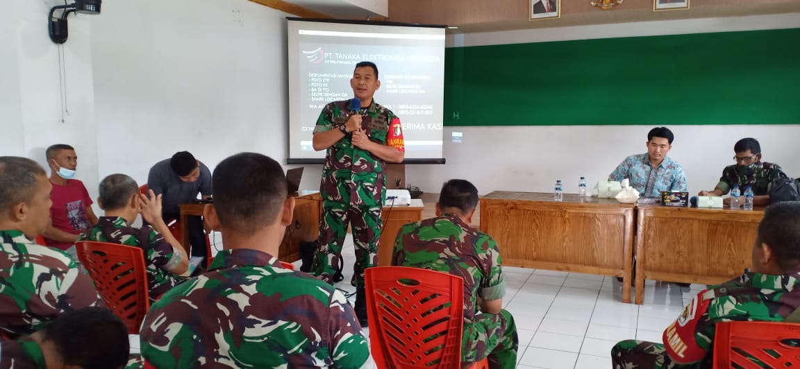 Kolaborasi Penyalur (Vendor) PT. Tanaka dengan Kodim 0505/JT Sosialisasi dan Salurkan STB