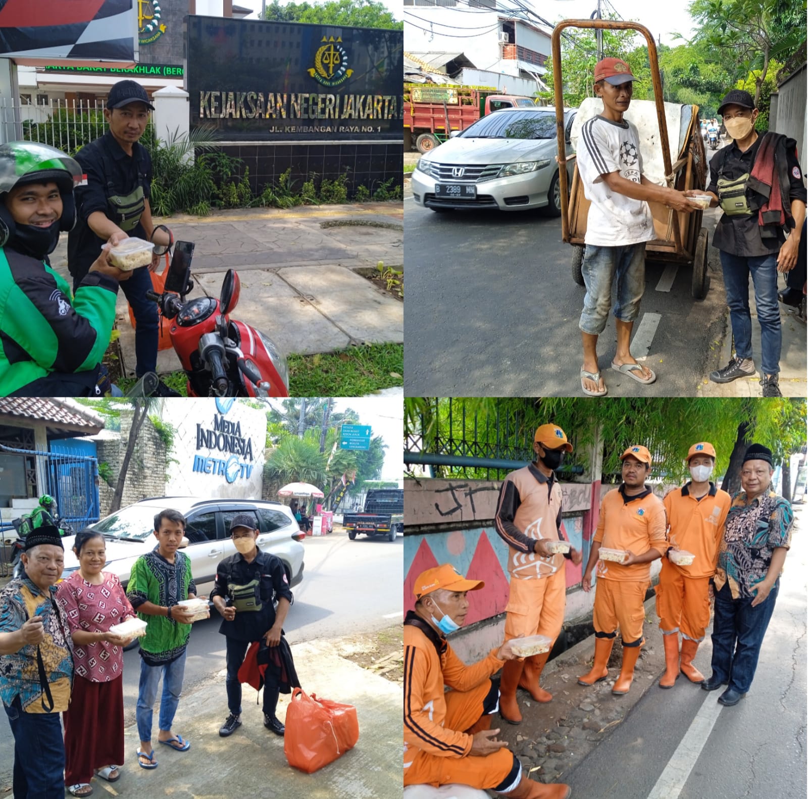 Kegiatan Rutin Jumat Berkah FWJI Jakarta Barat Bagikan 200 Nasi Kotak Di 4 Lokasi