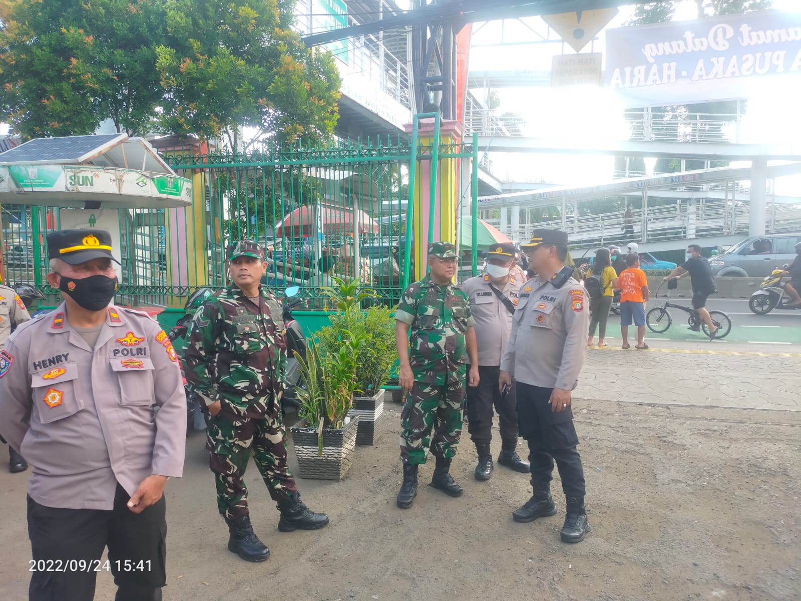 Polsek dan Koramil 01/Jatinegara Giat Pengamanan Hari Tani Nasional TA. 2022