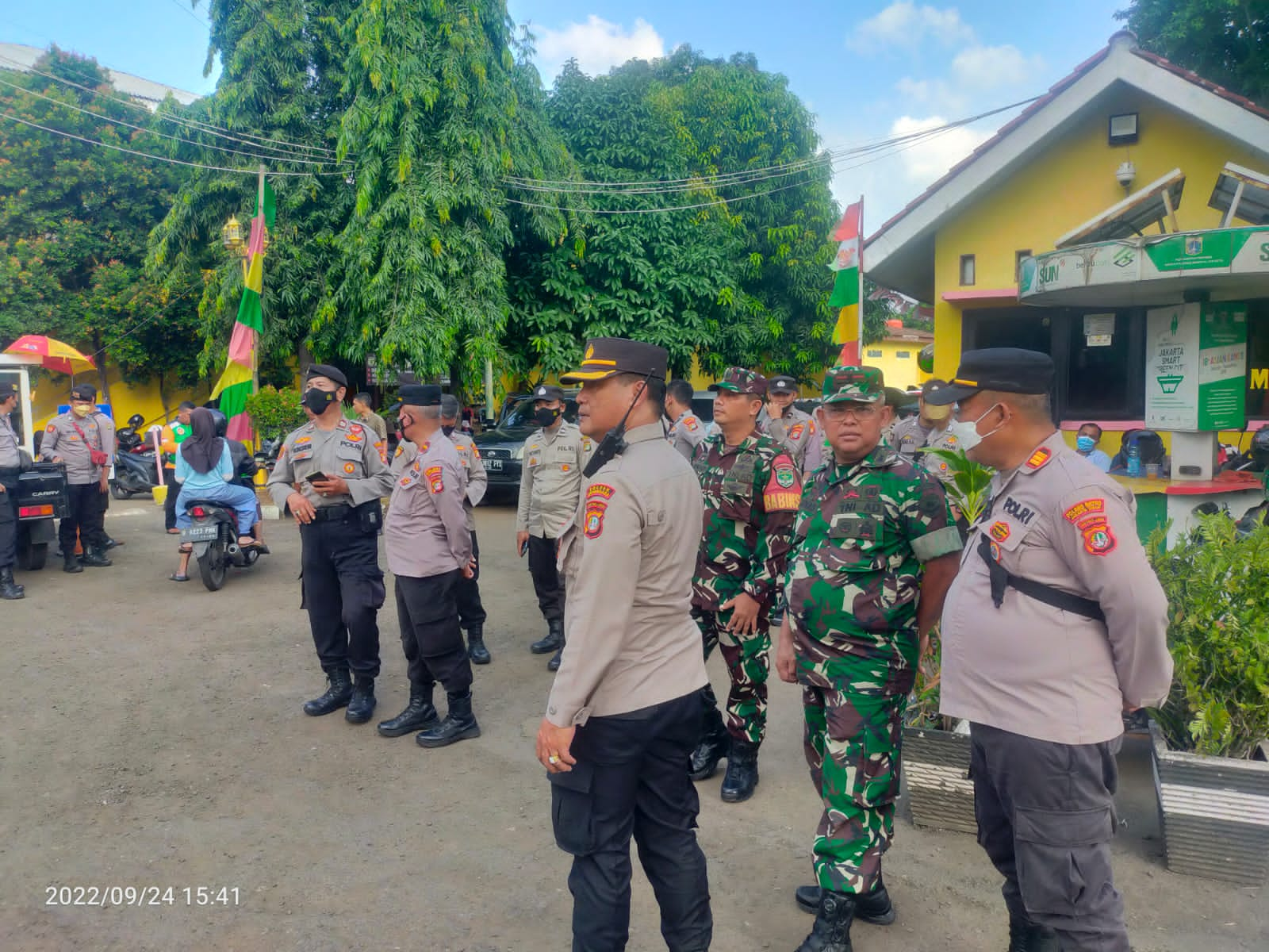 Polsek dan Koramil 01/Jatinegara Giat Pengamanan Hari Tani Nasional TA. 2022