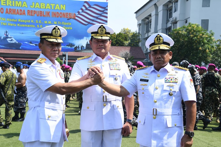 Laksda TNI Heru Kusmanto ResmiJabat Panglima Komando Armada RI