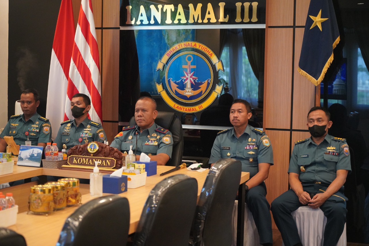 DANLANTAMAL III IKUTI ENTRY BRIEFING PANGKOARMADA RI SECARA VIRTUAL