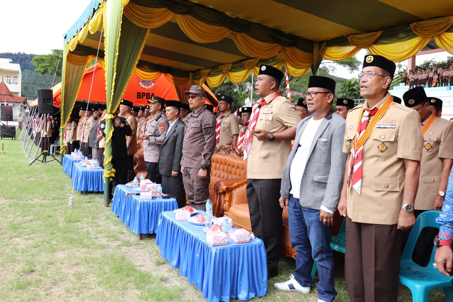 Dandim 0106/Ateng Hadiri Hari Pramuka Ke 61 Kwartir Daerah Gerakan Pramuka Tahun 2022