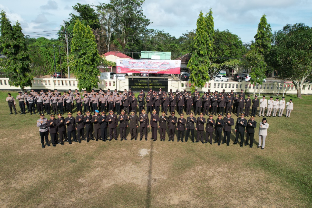 Polres Way Kanan Gelar Upacara Hari Kesaktian Pancasila Tahun 2022