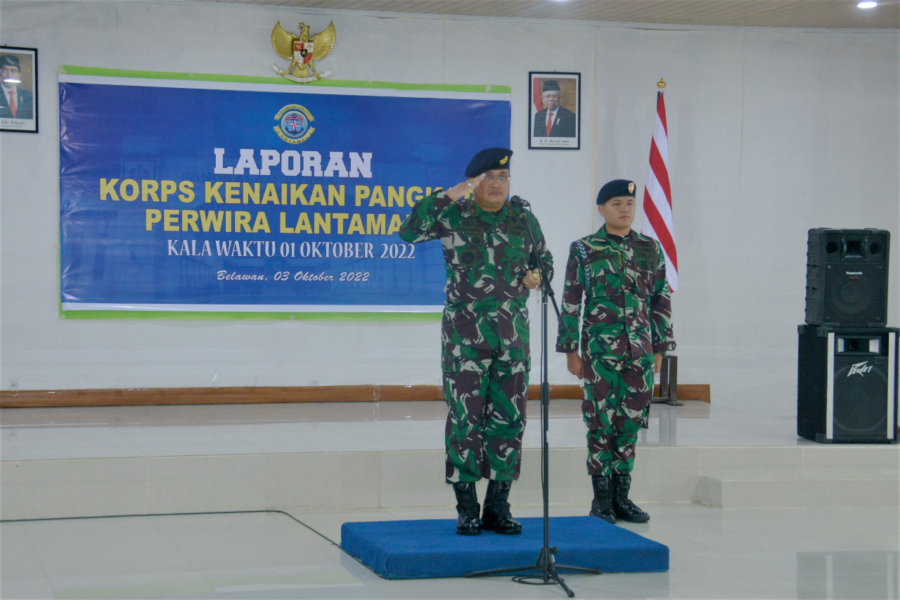 Danlantamal I Pimpin Acara Laporan Korps Kenaikan Pangkat Personel