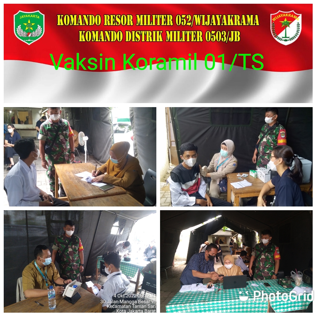 Serbuan Vaksinasi Koramil 01/Tamansari, Ini Kata Danramil Mayor Inf Mulia Adhi Dharma