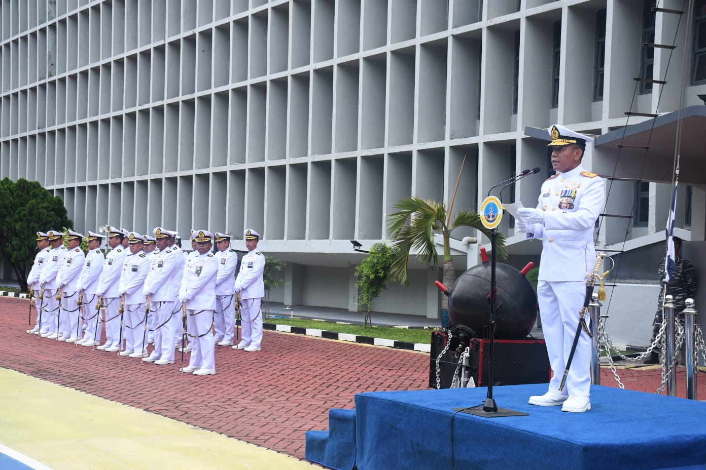 LANTAMAL III GELAR UPACARA HUT KE – 77 TNI TAHUN 2022