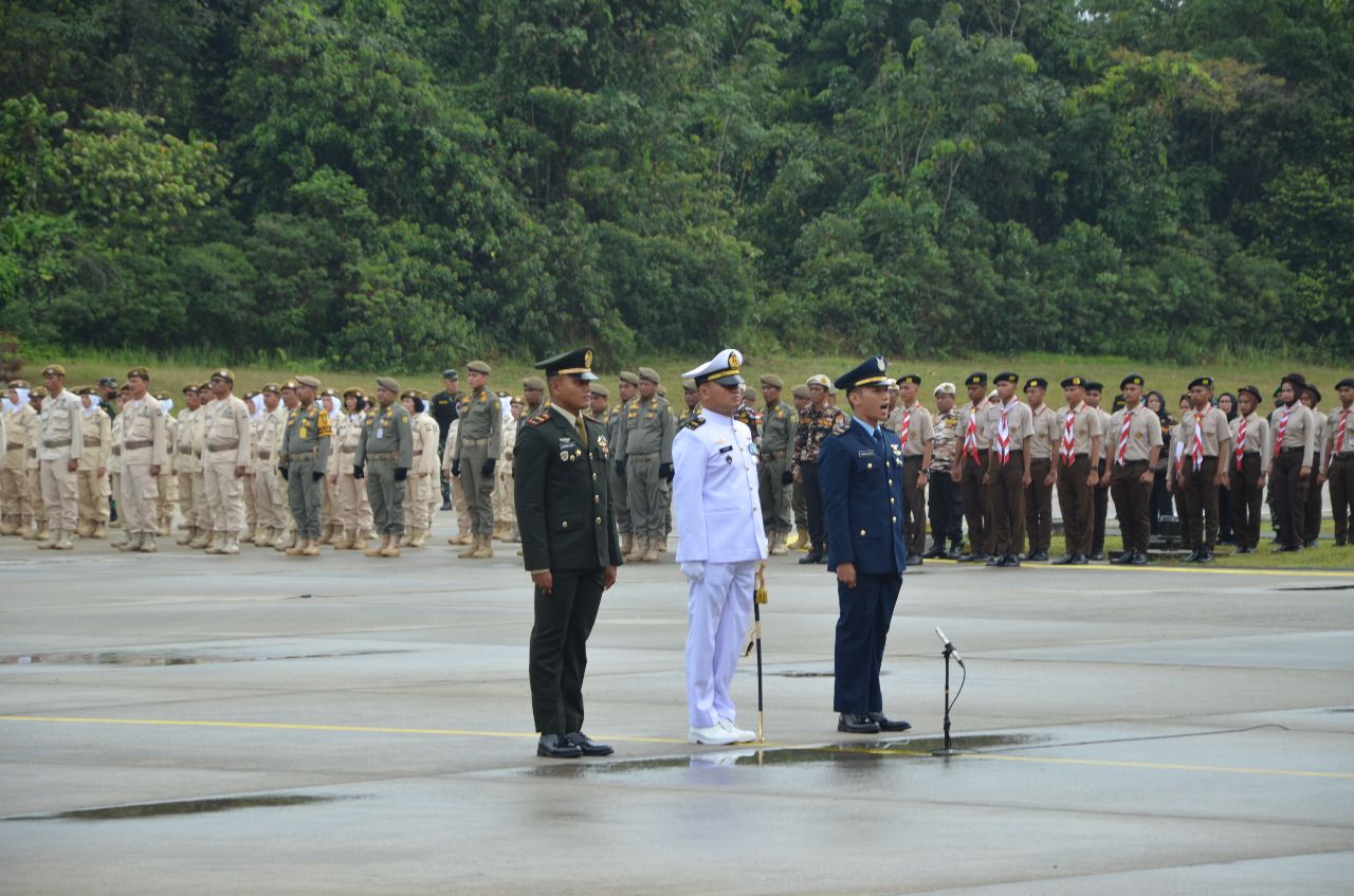 Pangkalan TNI AL Dumai Laksanakan Upacara HUT TNI Ke-77 TAHUN 2022 Ditiga Tempat