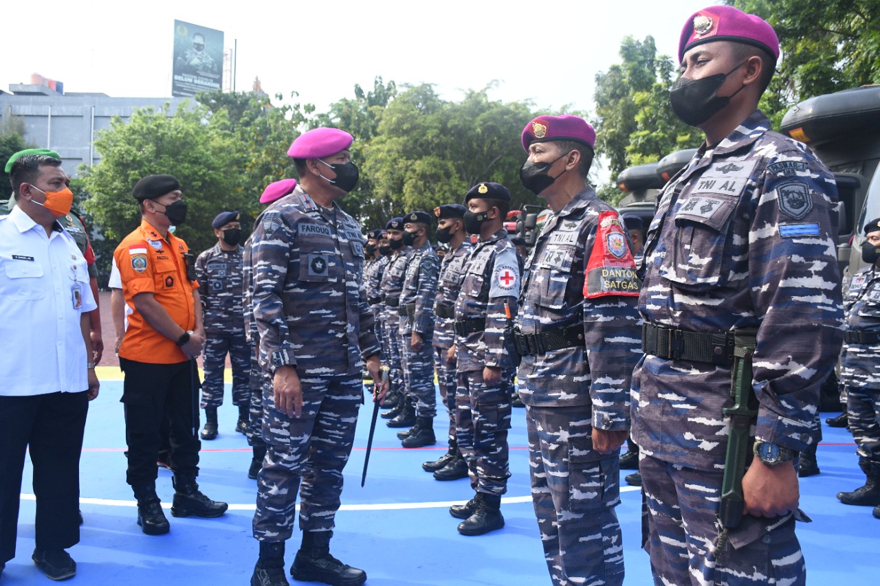 LANTAMAL III SIAP KERAHKAN SATGAS PENANGGULANGAN BENCANA BANJIR UNTUK JAKARTA