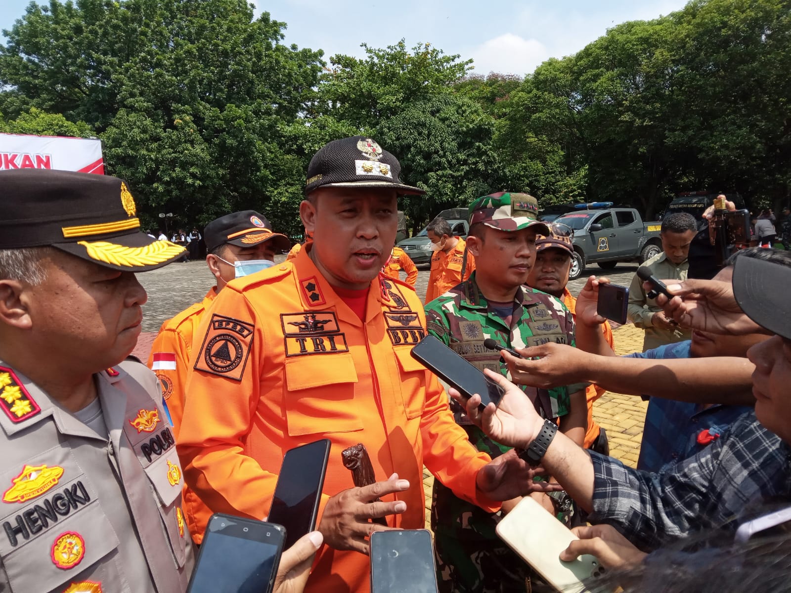 Polres Metro Bekasi Kota dan 3 Pilar Gelar Pasukan Kesiapsiagaan Penanggulangan Bencana Alam