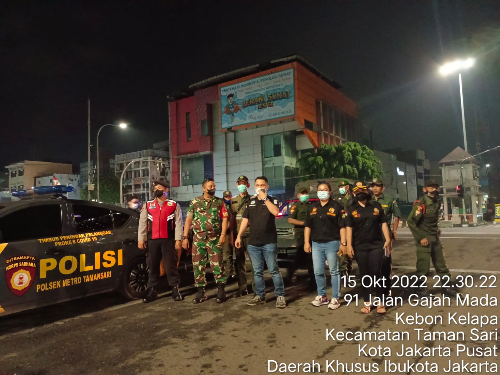 Kondusifkan Wilayah, 34 Personil Polsek bersama Koramil Apel dan Patroli