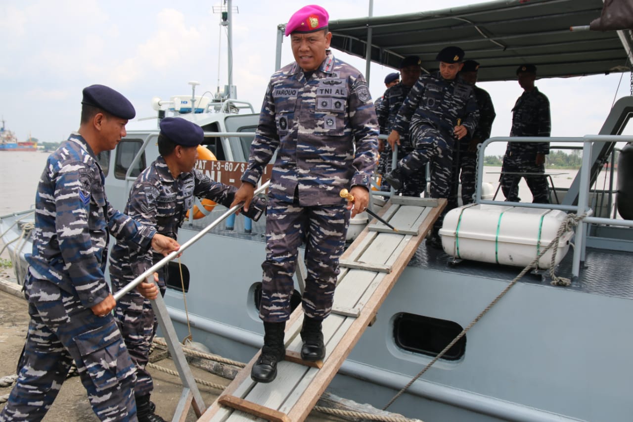 DANLANTAMAL III LAKSANAKAN KUNKER KE LANAL PALEMBANG