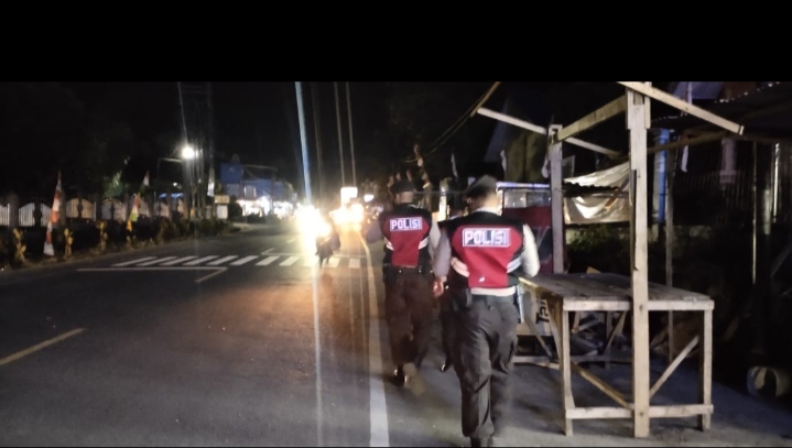 Antisipasi Terjadinya Gangguan keamanan kepada masyarakat, Polres Bener Meriah Rutin Lakukan Patroli Malam Hari.