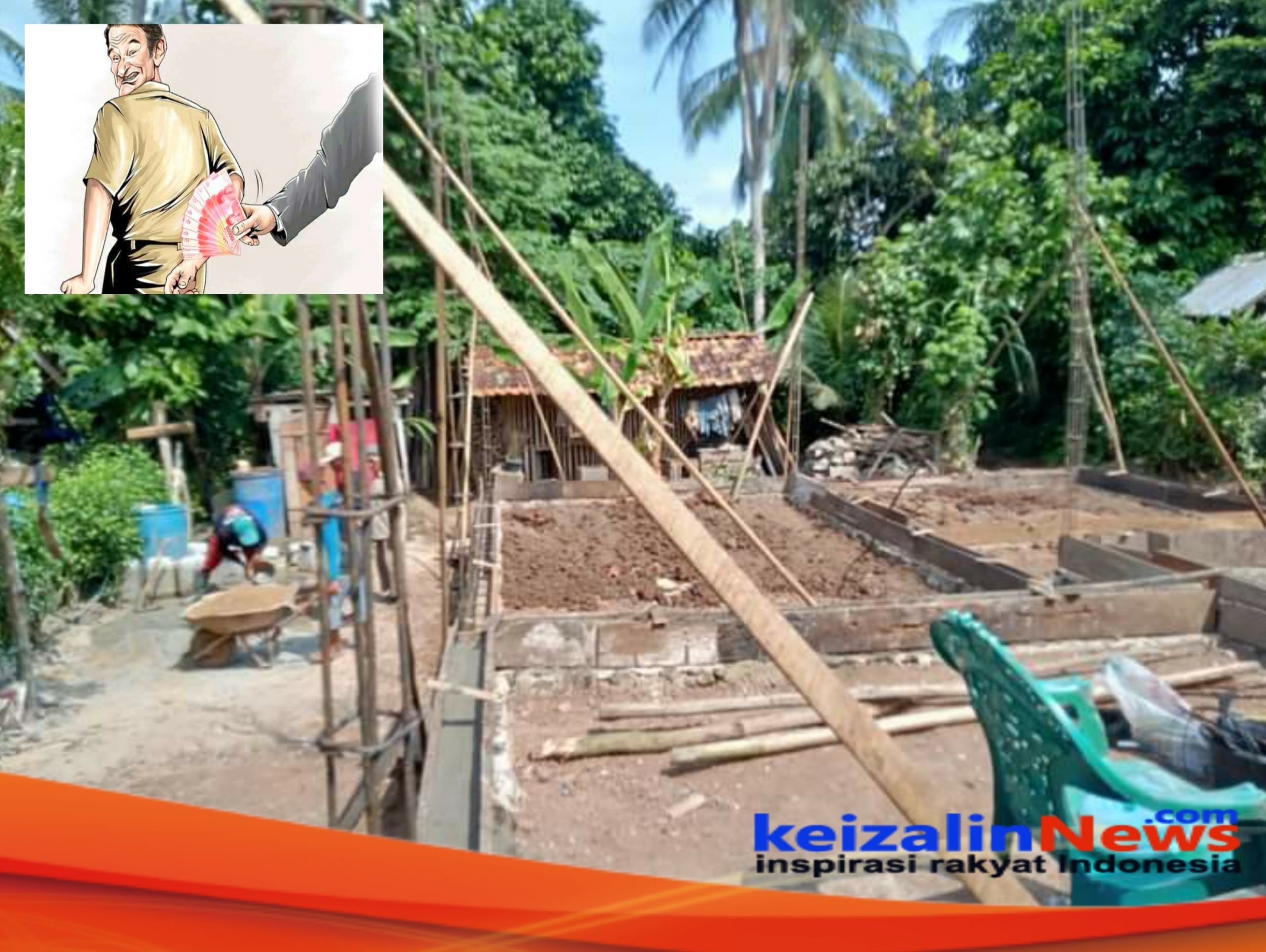 Anggota  DPRD Lampung selatan Sangat Menyayangkan Dugaan ” PUNGLI BEDAH RUMAH ” untuk Rakyat Miskin Desa Karya Tunggal