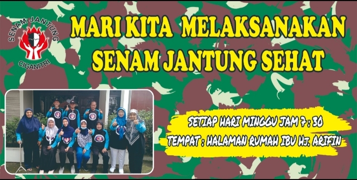 “Mari kita melaksanakan Senam Jantung Sehat