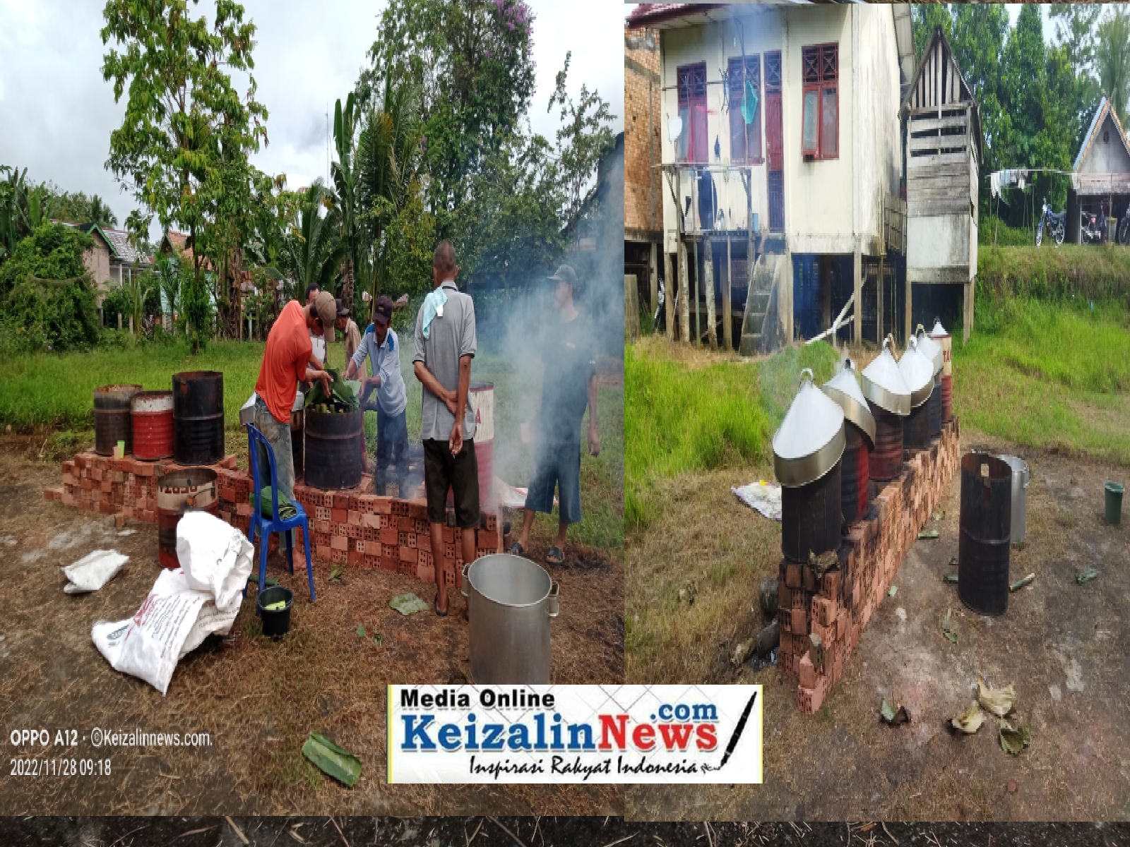 Tungku Terpanjang, Masak Lemang Persiapan Sedekah Adat.