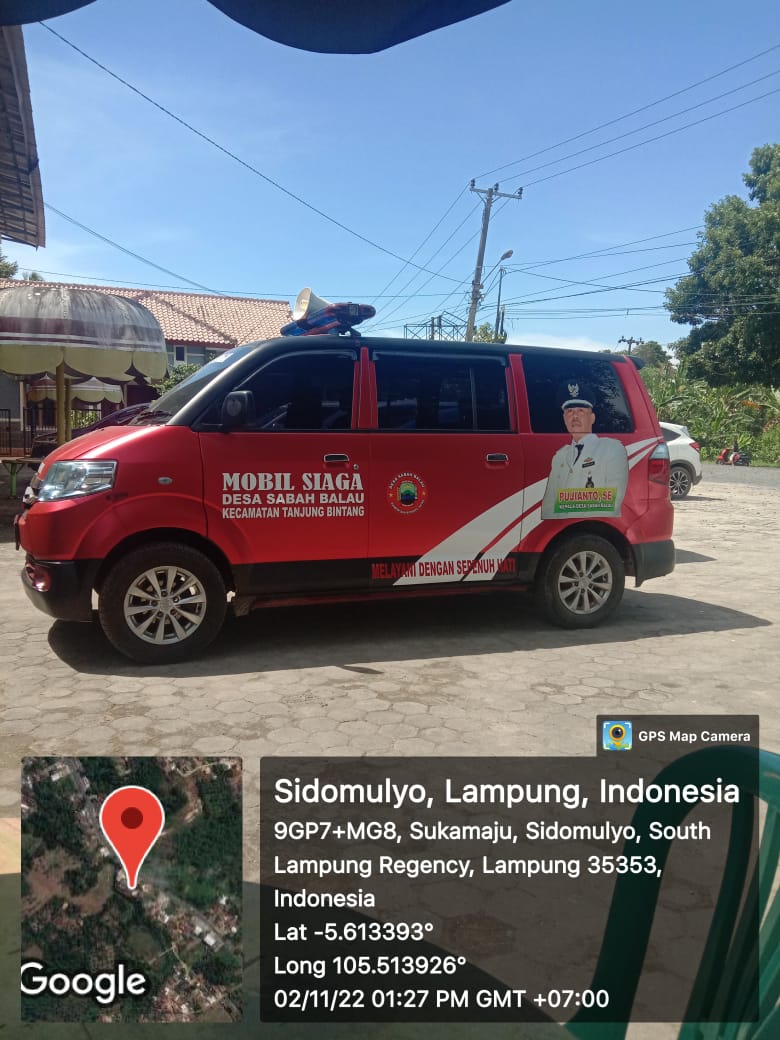 Mantap ! Kepala Desa Sabah Balau Memiliki Mobil Siaga, Guna Bantu Warga Masyarakat Dengan Slogan “Mandiri Dan Berdaya Saing”