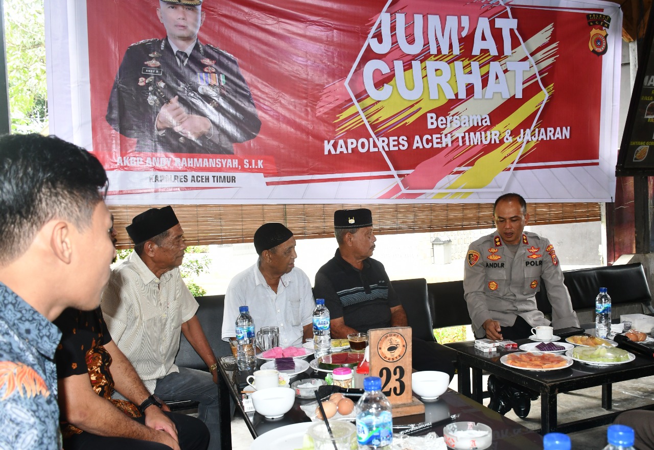 Jumat Curhat, Kapolres Aceh Timur Dengar Keluhan dan Aspirasi Warga