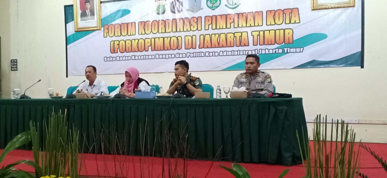 Dandim, Walikota dan Kapolres Metro Jakarta Timur Hadiri Giat FORKOPIMKO