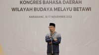 Buka Kongres Bahasa Daerah Budaya Melayu Betawi, Ridwan Kamil: Budaya Itu Identitas