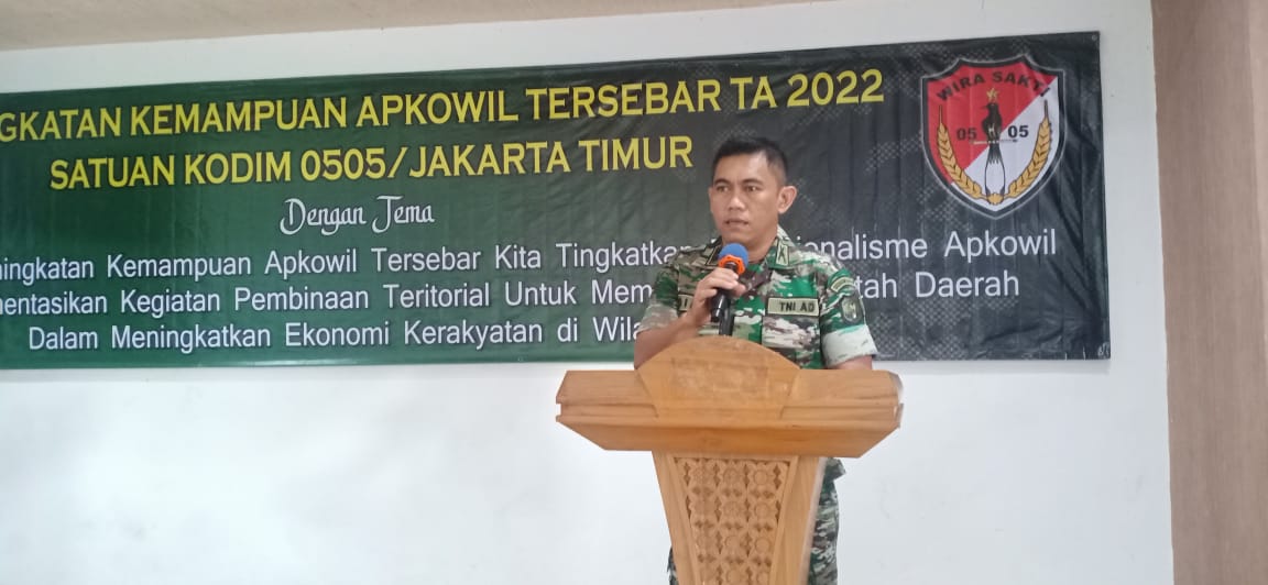 Kodim 0505/JT Gelar Latihan Kemampuan Apkowil TA.2022