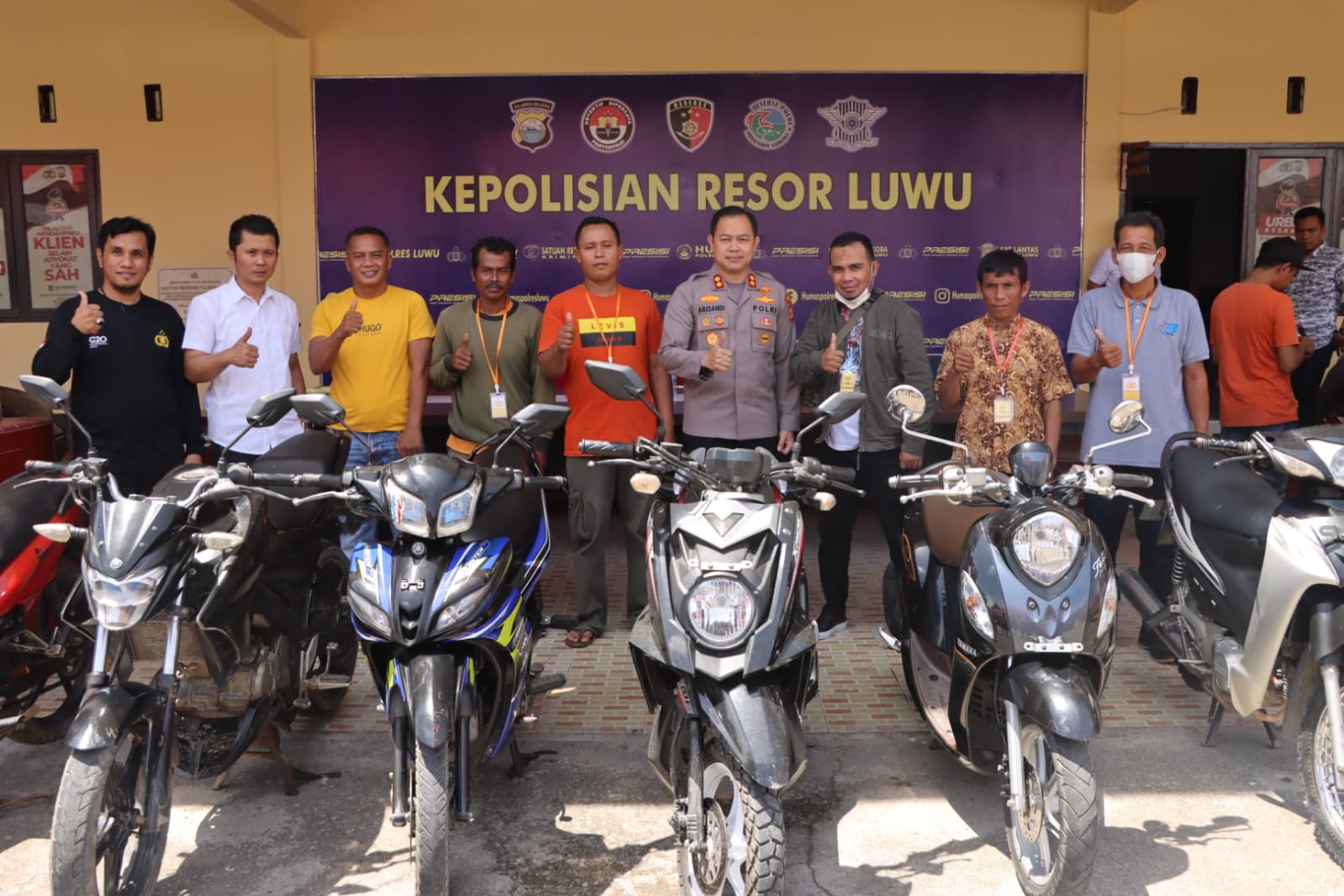 Luar Biasa…!!, Kapolres Luwu Berikan Kembali Sejumlah Kendaraan Kepada Pemiliknya