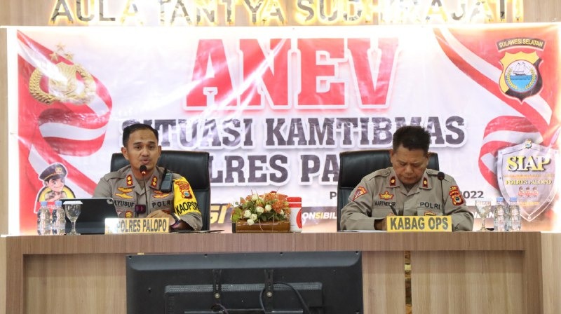 Kapolres Palopo Sampaikan Ini, Kepada Seluruh Personel Pada Anev Bulan November