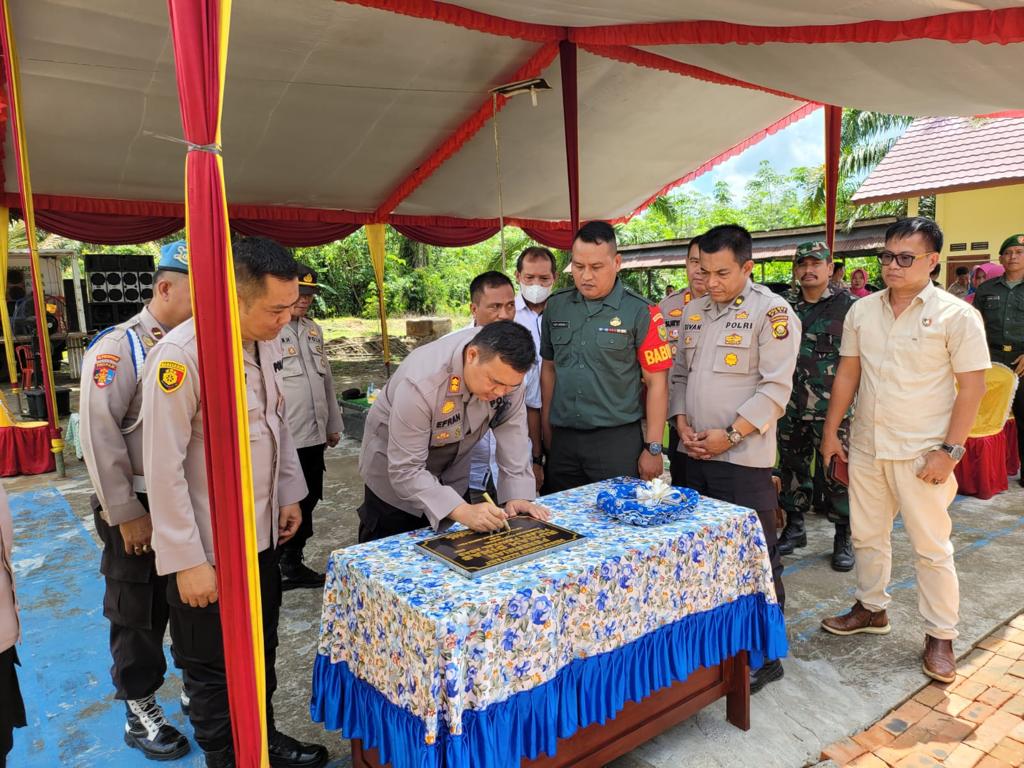 Kapolres PALI Resmikan Rumah Dinas Polsek Penukal Abab