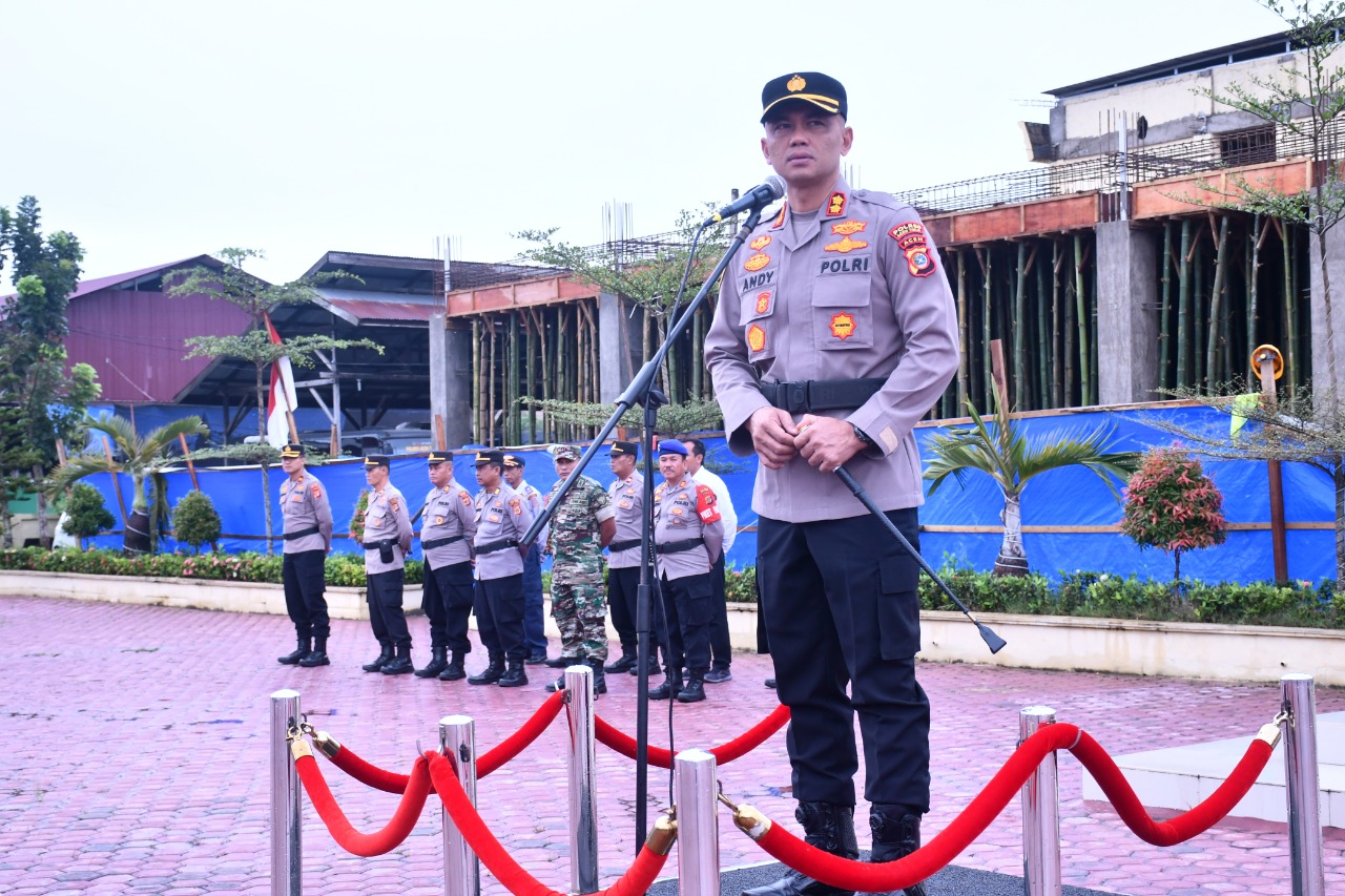 Polres Aceh Timur Gelar Apel Pengamanan Kegiatan Masyarakat 4 Desember*