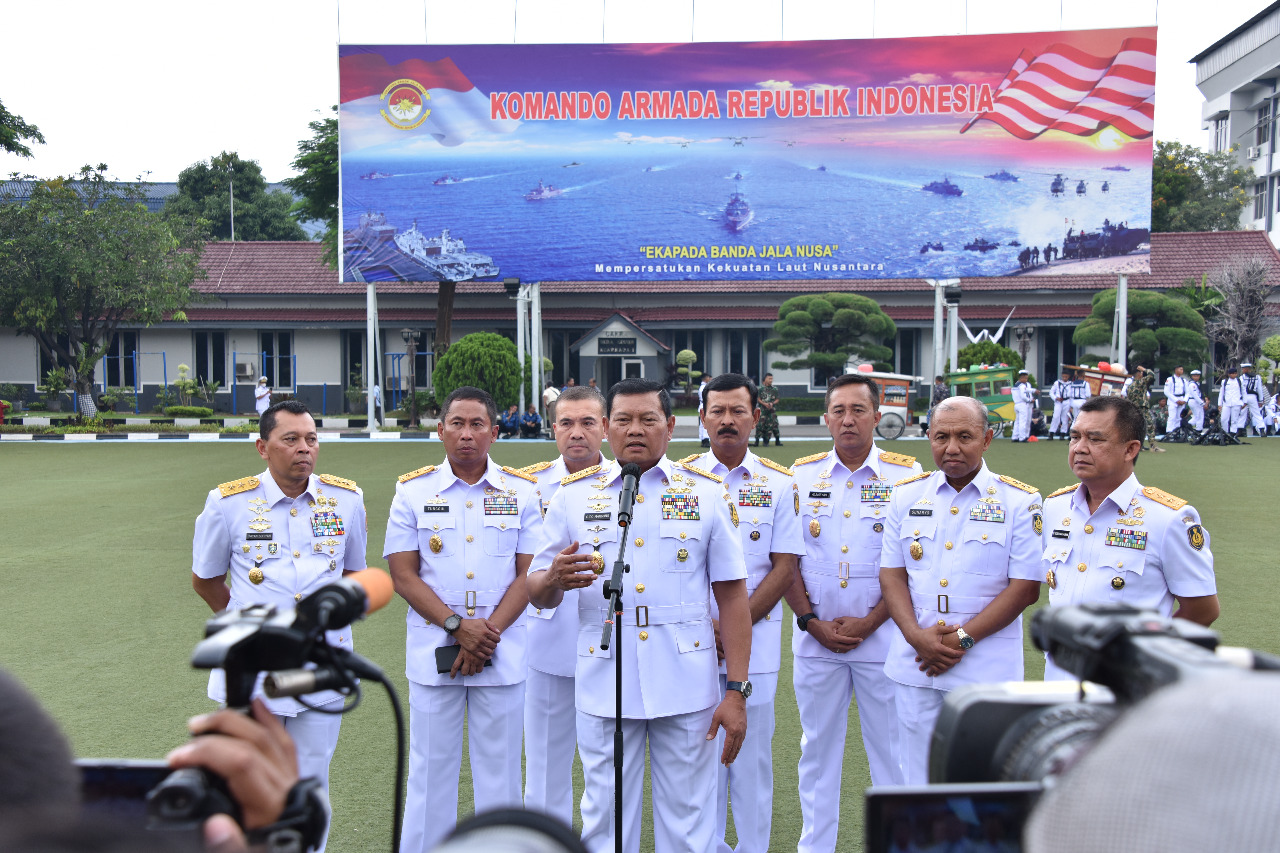 KASAL HADIRI ACARA SYUKURAN HARI ARMADA RI DI MAKO KOARMADA RI