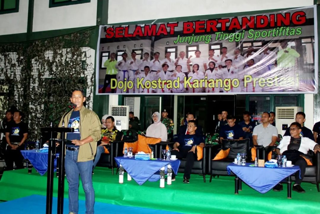 Gelaran Karate Kariango Open Tournament 2022 Ditutup Pangdivif 3 Kostrad Mayjen TNI Novy Helmy Prasetya