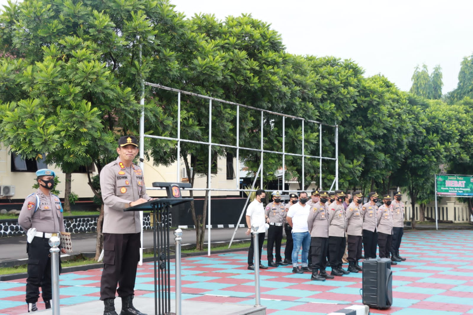 Disaat Pimpim Apel, Kapolres Majalengka Apresiasi Kinerja Anggota