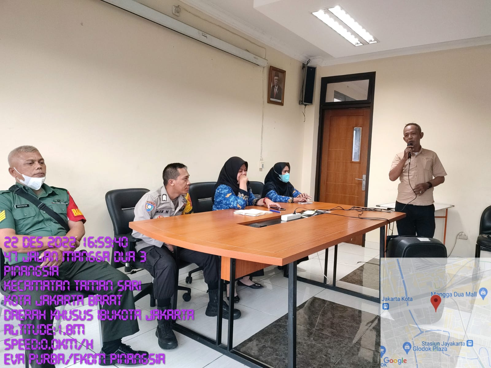 Tiga Pilar Kelurahan Pinangsia Gelar Rapat Persiapan Pengamanan Nataru 2023