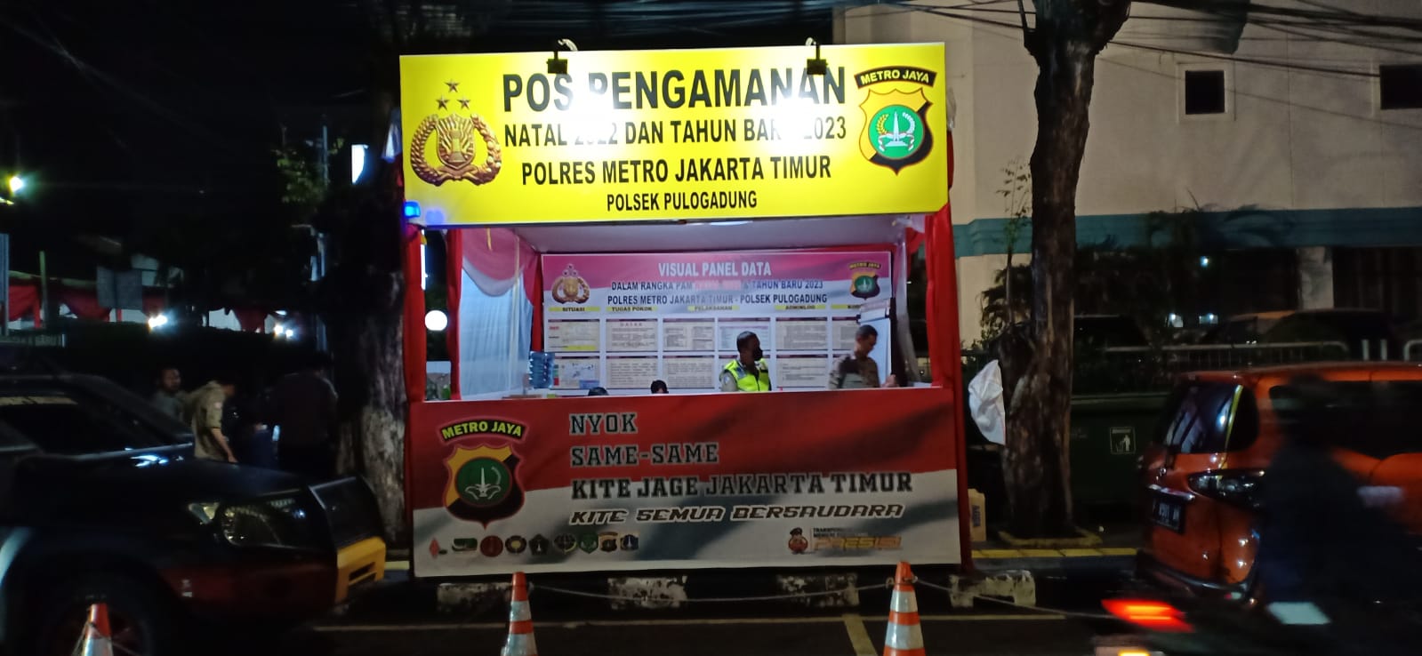 Koramil 04/Pulogadung Bersama Polsek Giat Pengamanan Perayaan Ibadah Natal di Dua Gereja