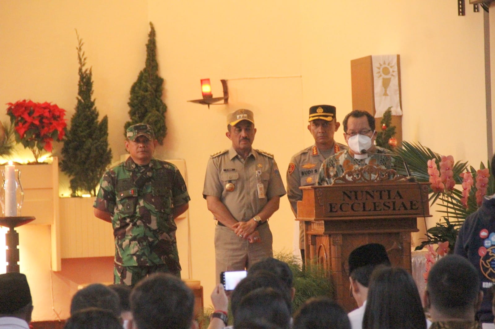 Dandim 0505/JT Bersama Kapolres dan Forkopimko Tinjau Lokasi Natal