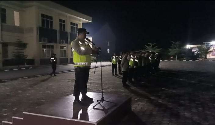 Polres Pali Gelar Patroli Gabungan Pengamanan Dimalam Natal