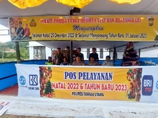 Kabag Ops Polres Toraja Utara Cek Kesiapan Pos Pelayanan Nanggala Operasi Lilin 2022