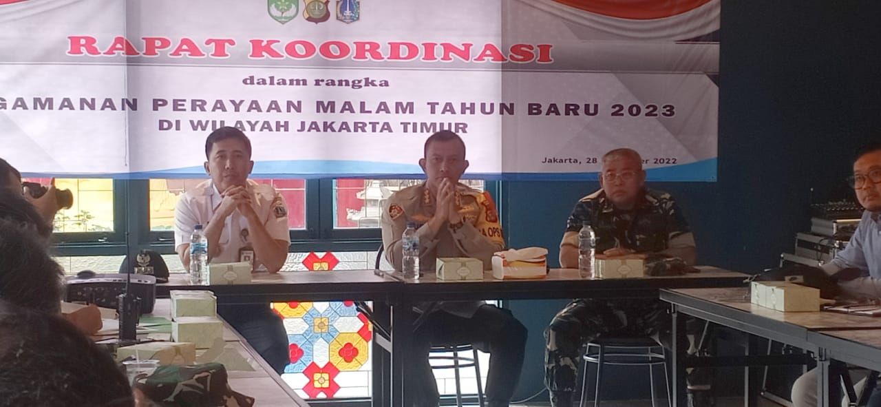 Rakor Lintas Sektoral Natal dan Tahun Baru 2023 Wilayah Jakarta Timur