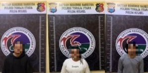 3 Pelaku Penyalahgunaan Narkoba Jenis Sabu Di Amankan Satres Narkoba Polres Toraja Utara