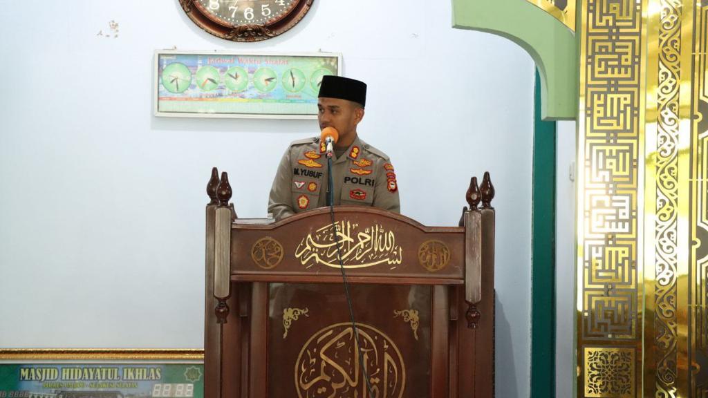 Peresmian Masjid Hidayatul Ikhlas, Kapolres Palopo : Sholatlah Sebelum Kita disholatkan