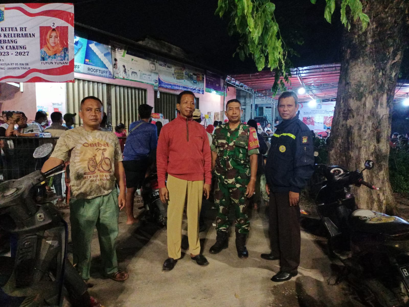 Babinsa Koramil 06/Cakung Monitor Giat Pemilihan Ketua RT