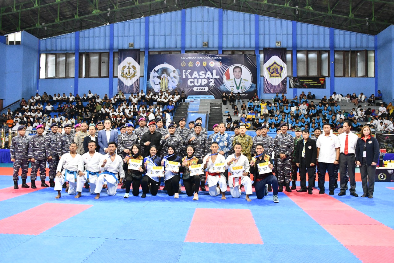 DANLANTAMAL III HADIRI PEMBUKAAN KEJUARAAN NASIONAL KARATE “KASAL CUP II” TAHUN 2023