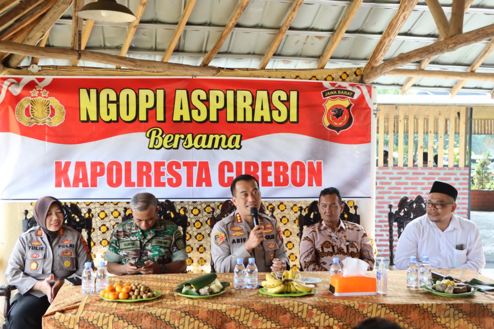 Kapolresta Cirebon Gelar Ngopi Aspirasi Bersama Berbagai Unsur Masyarakat Talun