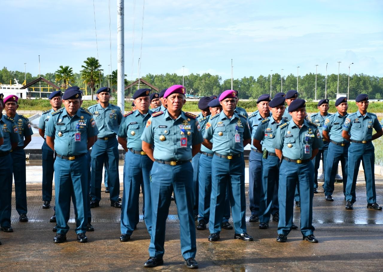 Lantamal XII Pontianak Laksanakan Apel Khusus Pengarahan Panglima Komando Armada I