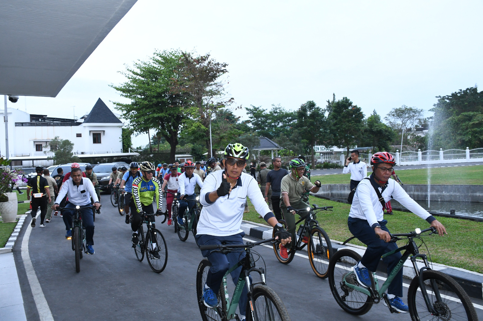 Lantamal I Ikuti Olahraga Bersama TNI/Polri dan Forkopimda Sumatera Utara