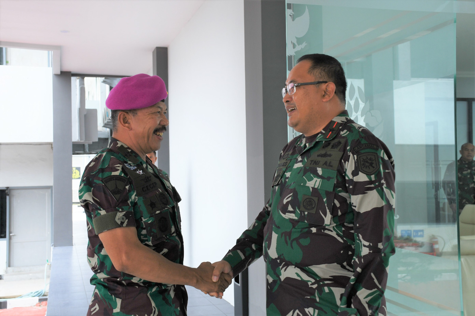 Danlantamal I Terima Courtesy Call Dari Inspektorat Korps Marinir