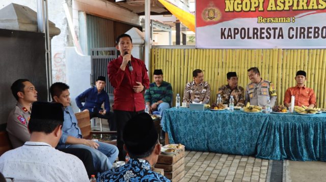 Kapolresta Cirebon Gelar Ngopi Aspirasi Bersama Berbagai Unsur Masyarakat Pabedilan