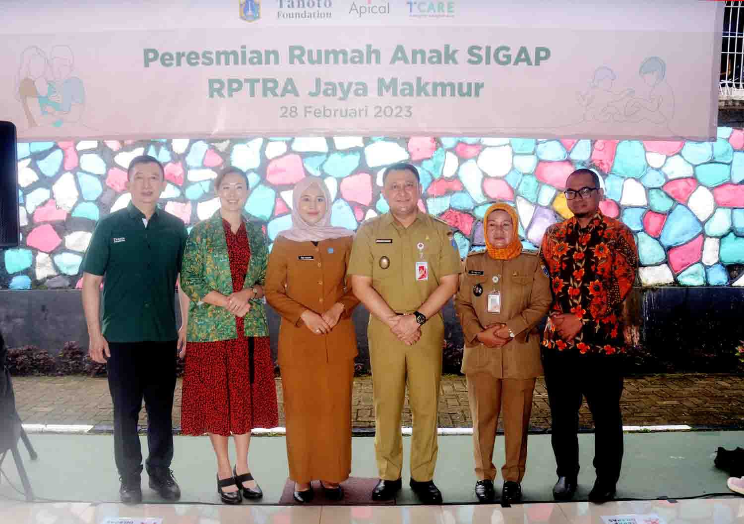 Pemprov DKI Jakarta Resmikan Rumah Anak SIGAP Kerjasama Dengan Apical, Tanoto Foundation, dan T.CARE